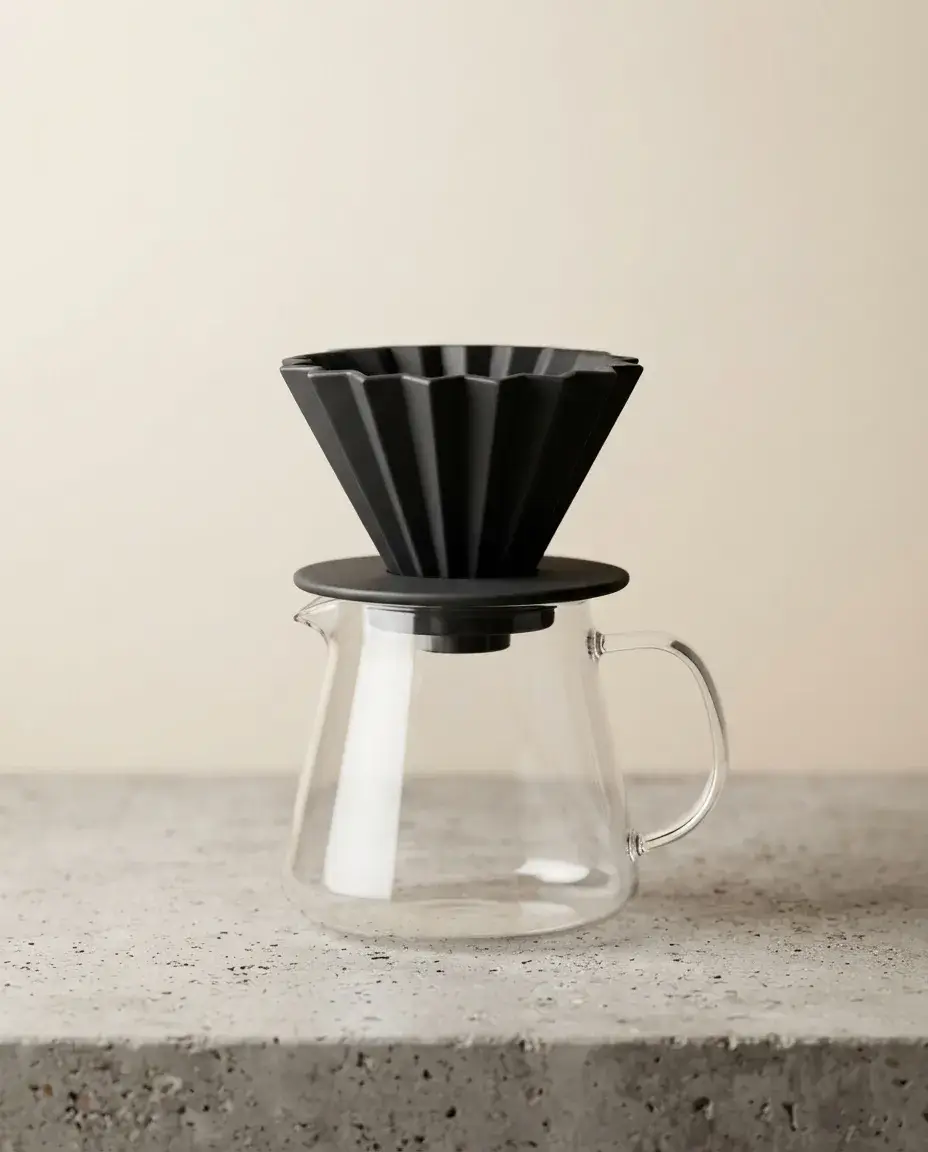 Matte Black Ceramic V60 Dripper
